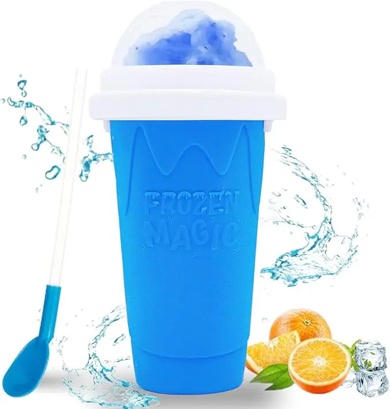 Magic Slushy Maker Squeeze Cup Slushie Maker Homemade Milk Shake Maker Cooling Cup Squee DIY It for Everyone