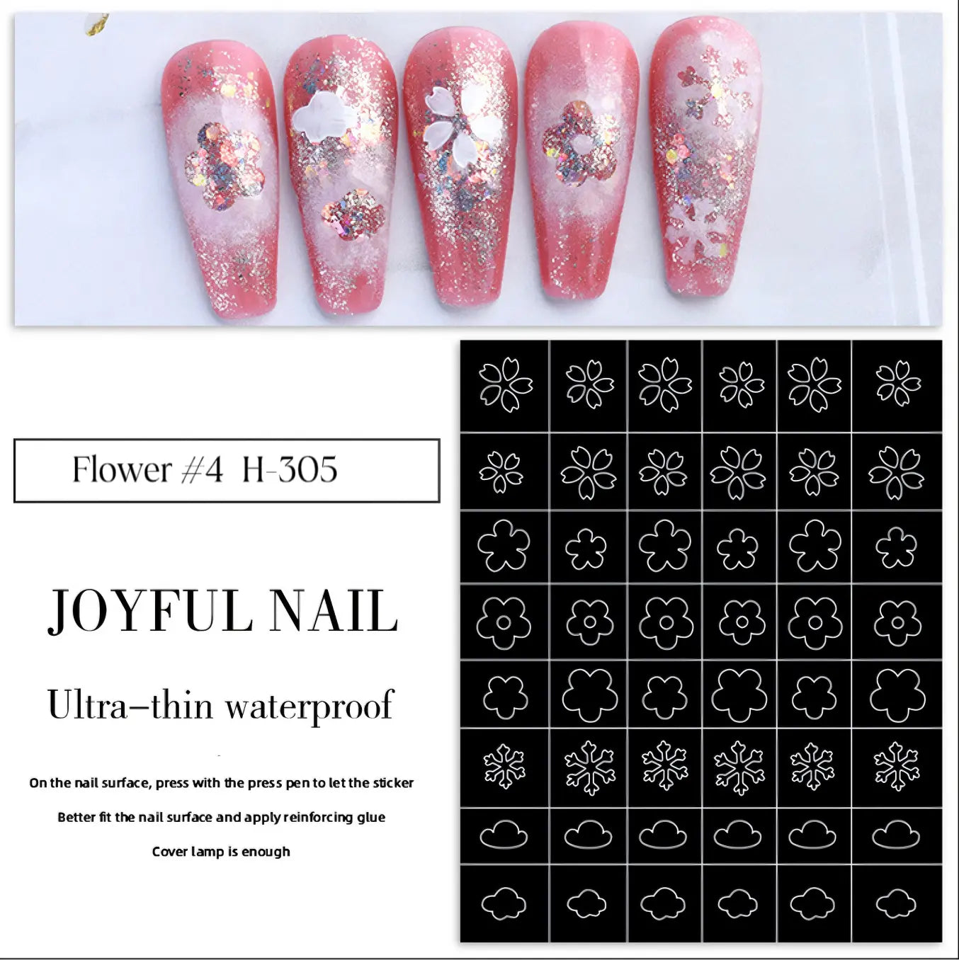 Airbrush-Specific Nail Gradient Stickers