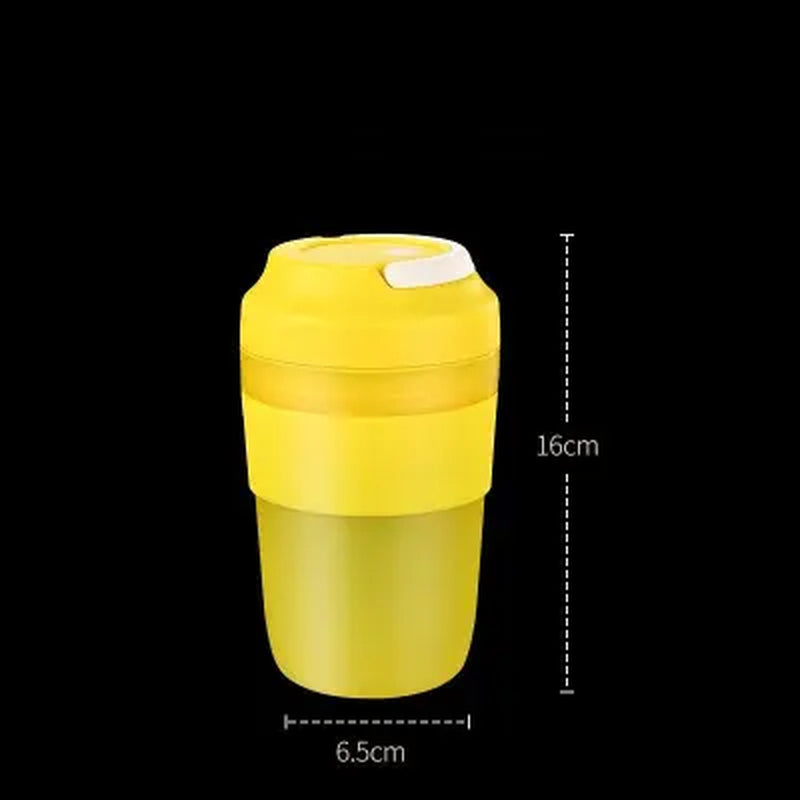 Portable Blender Juicer Cup Rechargeable with 4 Blades for Shakes and Smoothies Maker 400Ml Fresh Fruit Mixer Juicer Cup