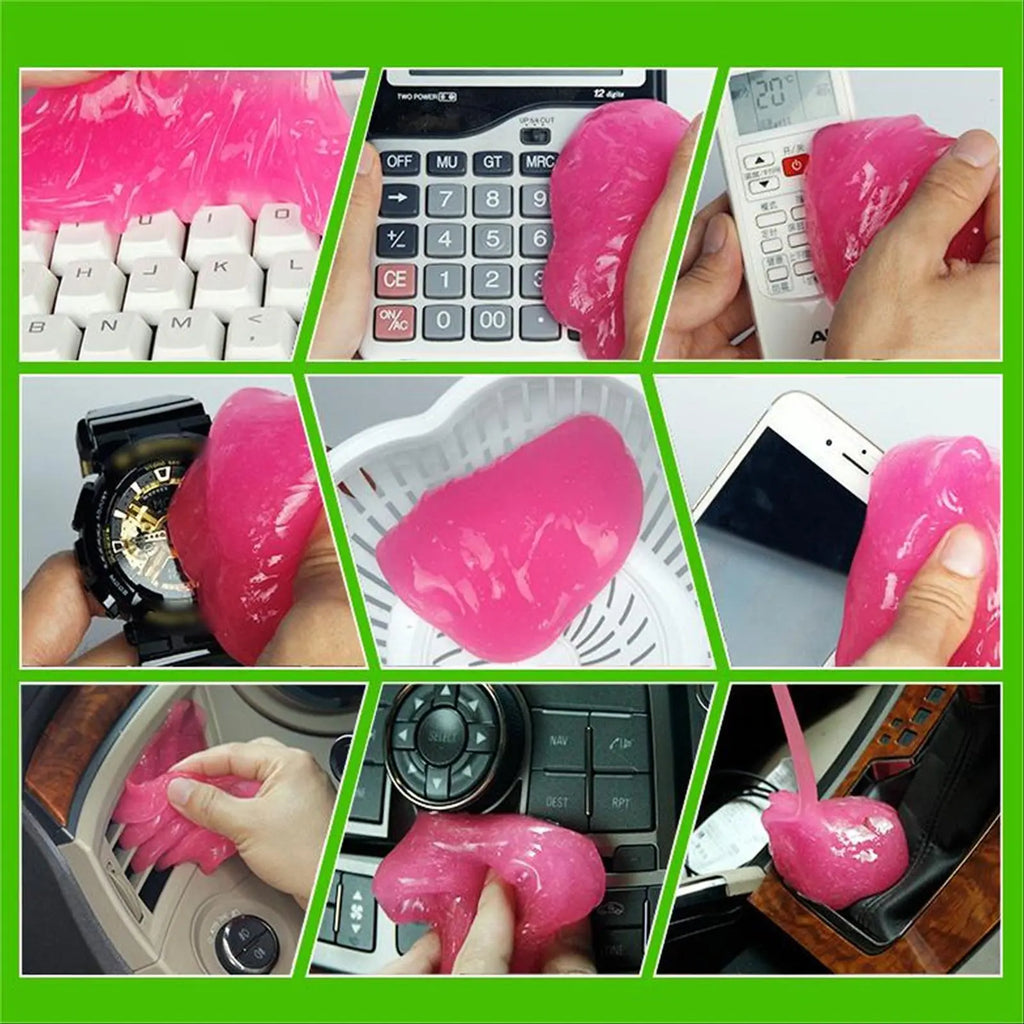 Car Air Outlet Cleaning Gel, 1 Piece Car Interior Keyboard Cleaning Tool, Home Care Supplies, Car Cleaning Agent, Interior Car Cleaner