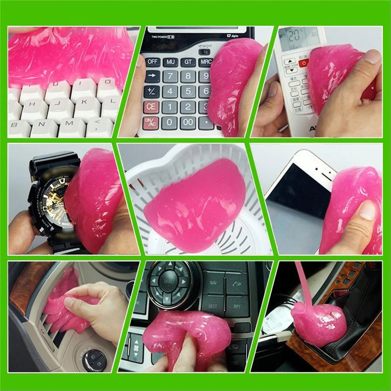Car Air Outlet Cleaning Gel, 1 Piece Car Interior Keyboard Cleaning Tool, Home Care Supplies, Car Cleaning Agent, Interior Car Cleaner
