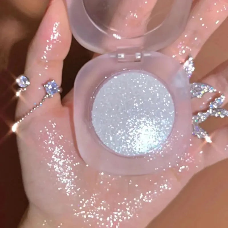 Diamond Glitter Mashed Potatoes Highlighter Diamond Highlighter Makeup Gel Face and Body Brighten Glitter Natural Contour Makeup Bronzer Cosmetic