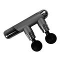 Portable Plastic Massage Gun with 6 Speeds Double Head Handheld Massager Quiet Powerful Percussion Massager for Pain Relief Powerful