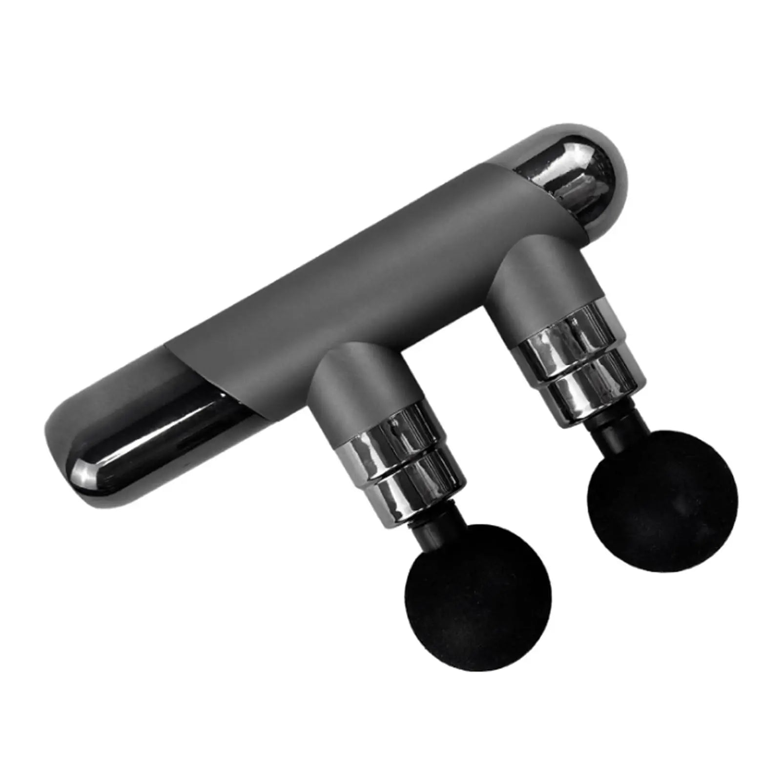 Portable Plastic Massage Gun with 6 Speeds Double Head Handheld Massager Quiet Powerful Percussion Massager for Pain Relief Powerful