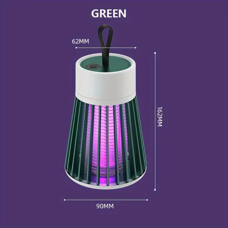 USB Rechargeable Model Electric Shock Mosquito Killer Lamp Portable Mosquito Lamp for Household Bedroom Outdoor Camping