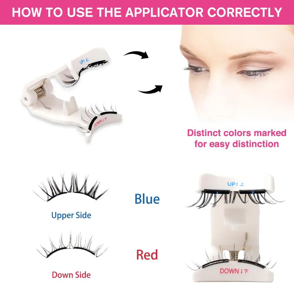 VEYESBEAUTY Nomspirit Soft Magnetic Lashes Kit Natural Fluffy Reusable Glue-Free with Applicator Gender-Neutral or Coolgirl Styles Makeup Eyelashes Extensions