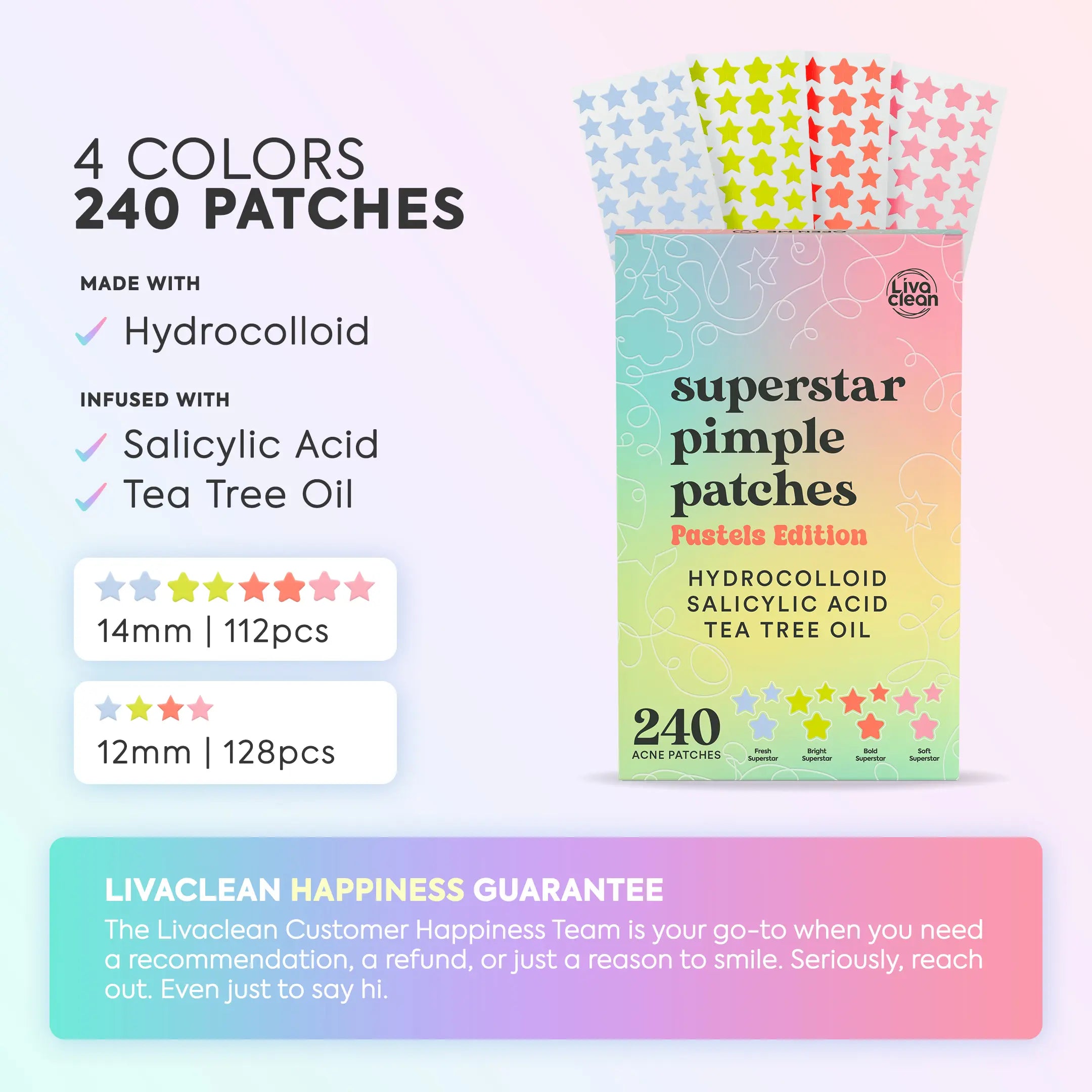 240Ct Pretty Pastels Pimple Patches