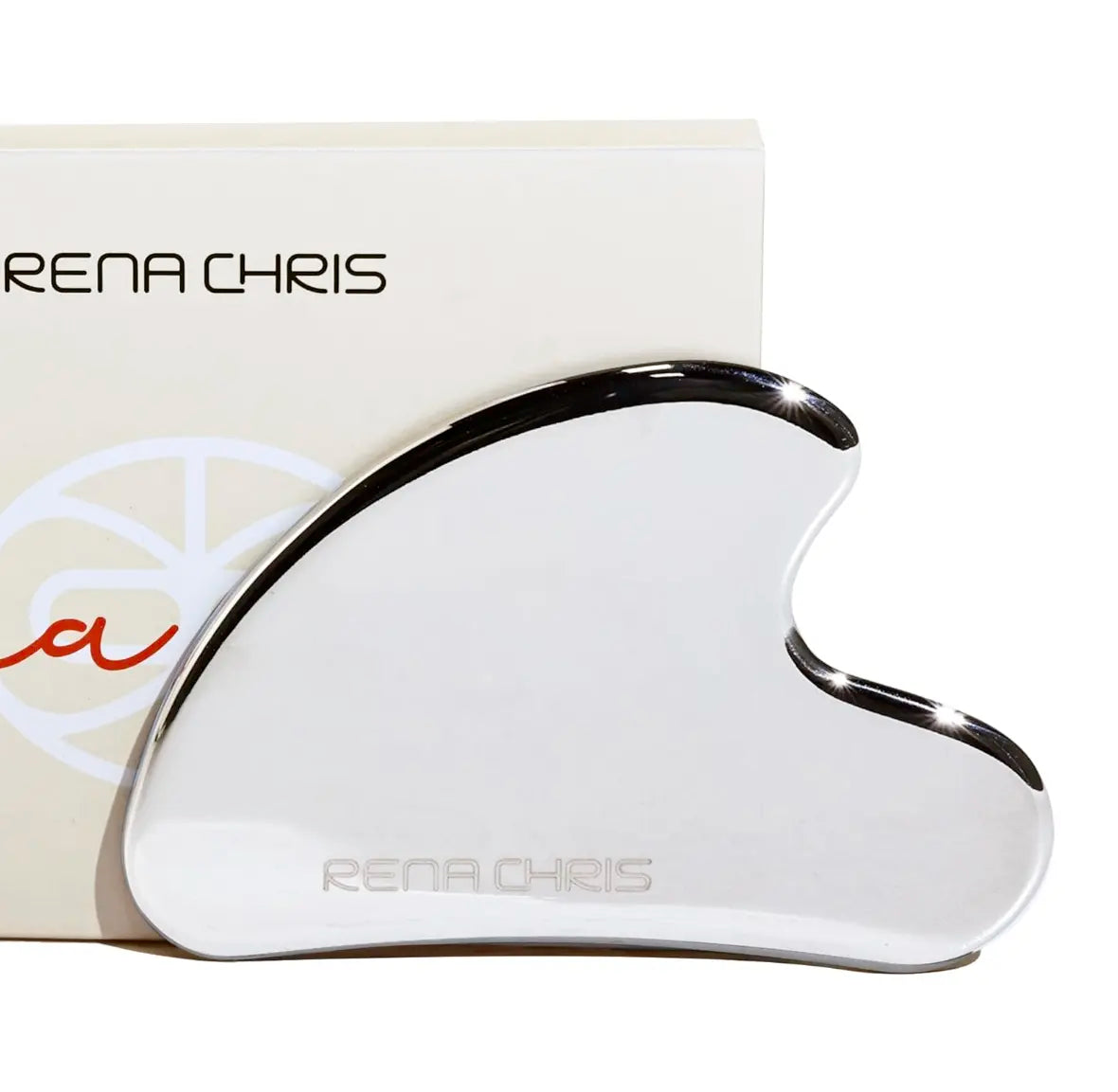 Rena Chris Stainless Steel Facial Skincare Tool/Gua Sha/Anti-Aging/Jawline/Dark Circle/Puffiness