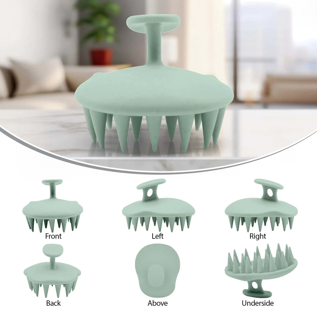 Scalp Massager Shampoo Brush - Silicon Scalp Scrubber