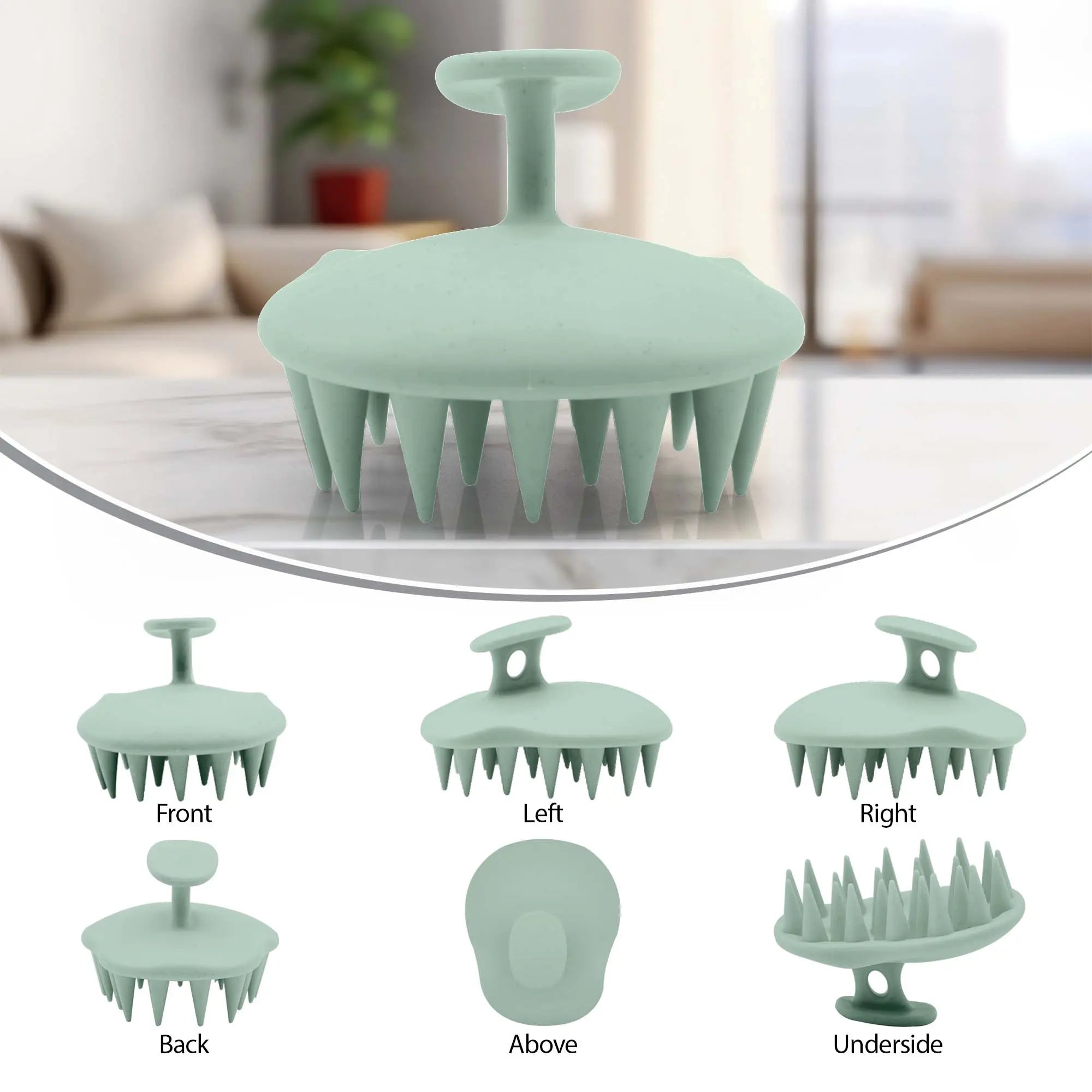 Scalp Massager Shampoo Brush - Silicon Scalp Scrubber