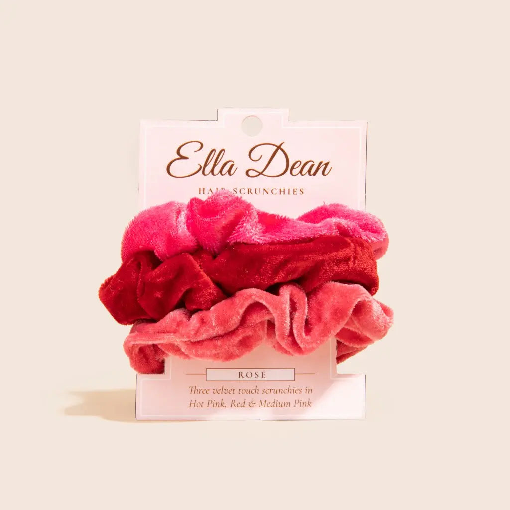 Velvet Hair Scrunchies - ROSE