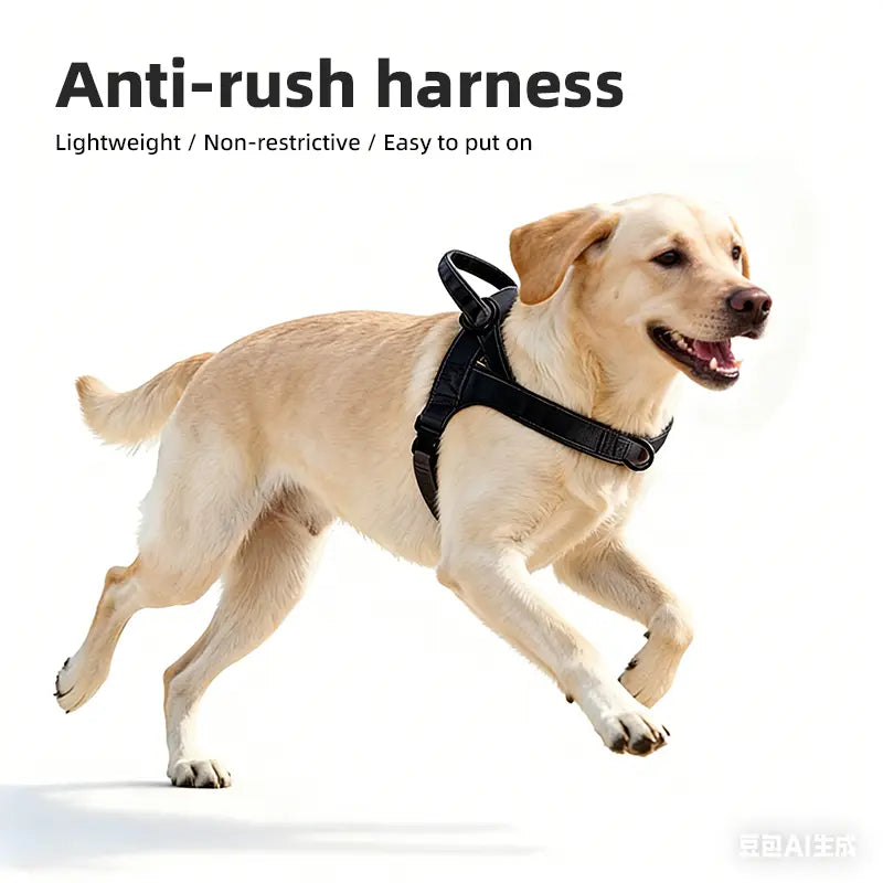 Tactical Pet Record Universal Reflective Strip Dog Harness, Multi-Size Adjustable No-Pull Safety Design, Durable High-Visibility Polyester Web Straps for Easy All-Dog Control, Reflective Strip Harness, Universal Harness