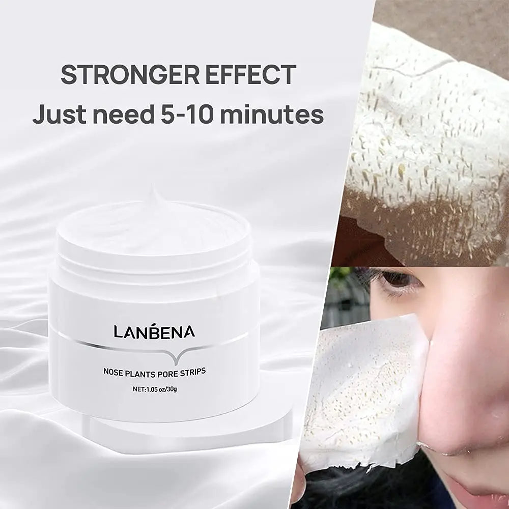 LANBENA Nose Mask Pore Strip Blackhead Remover Tearing Patch Care Skin Nasal Deep Clean Deaning Acne Treatment Skin Care Mask Beauty Persenal Care