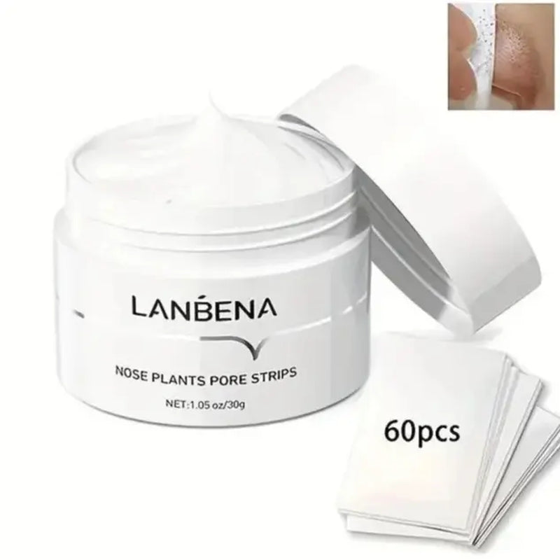 LANBENA Nose Mask Pore Strip Blackhead Remover Tearing Patch Care Skin Nasal Deep Clean Deaning Acne Treatment Skin Care Mask Beauty Persenal Care