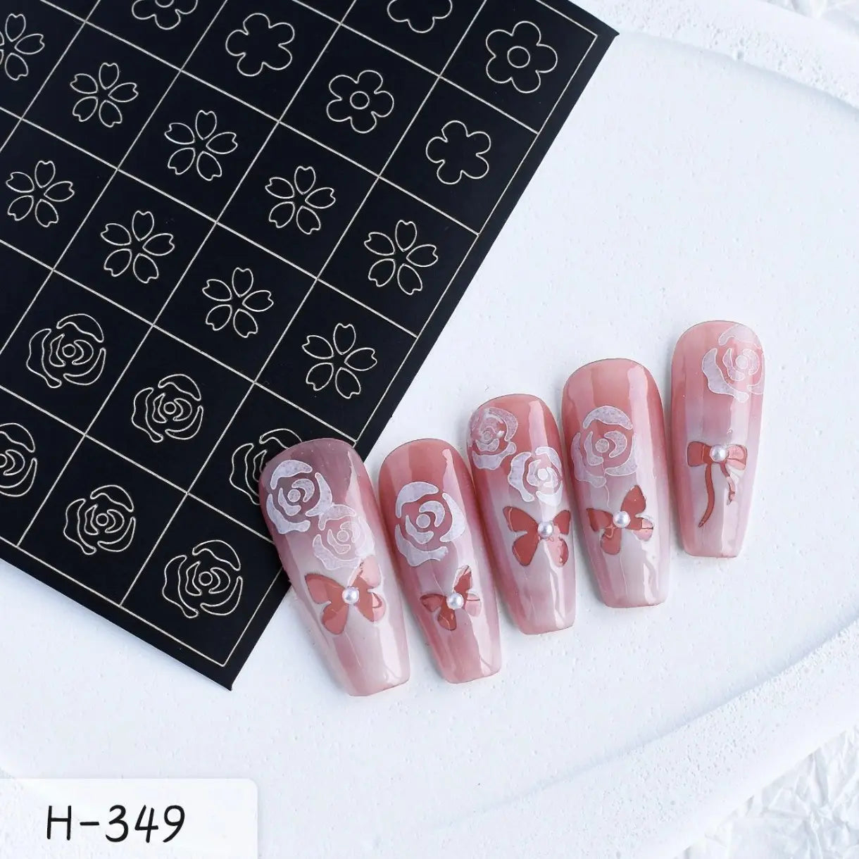 Airbrush-Specific Nail Gradient Stickers