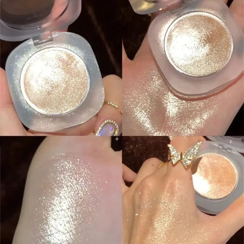 Diamond Glitter Mashed Potatoes Highlighter Diamond Highlighter Makeup Gel Face and Body Brighten Glitter Natural Contour Makeup Bronzer Cosmetic