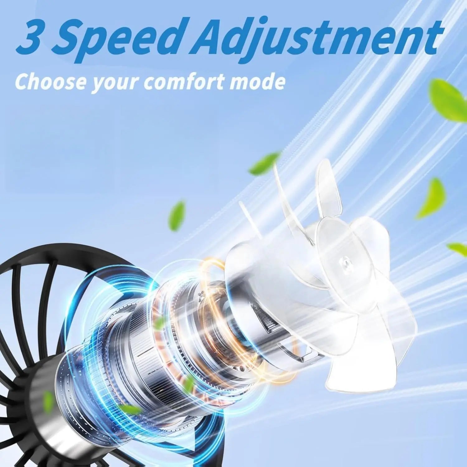 Neck Fan Portable Rechargeable: Personal Cooling Wearable Fan around Your Neck That Blow Cold Air for Men Women - Usb Should Fan Battery Operated for Travel and Outdoor Sports