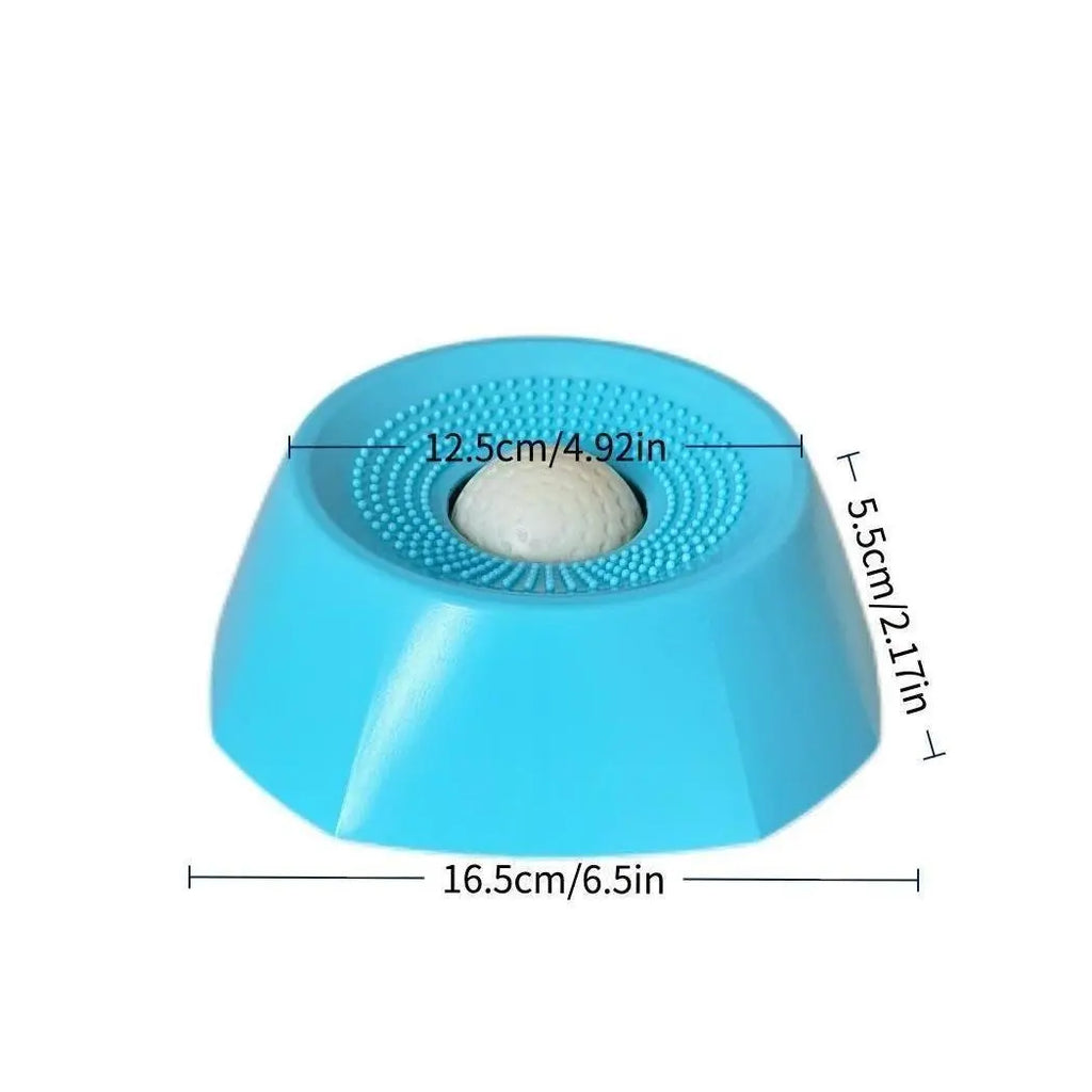 Non-Slip Slow Feeder Dog Bowl with Built-In Fun Ball, Perfect for Bone Broth and Yogurt, Suitable for Large, Medium, and Small Dog Breeds, an Ideal Choice for Dietary Supplements and Post-Surgery Nutrition.