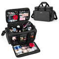 BAFASO Heavy Duty Nylon Multi-Use Structured Makeup Pouch - Handheld Cosmetic Pouch with Removable Dividers, Multi-Pocket Layout, Luggage-Attachable for Makeup Products & Hair Supplies Summerwins,Summerwins