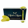 April'S Angels Genuine Jade Roller and Gua Sha to Reduce Puffiness, Promote Relaxation, Support Lymphatic Drainage and Facial Contourg Skincare Daily