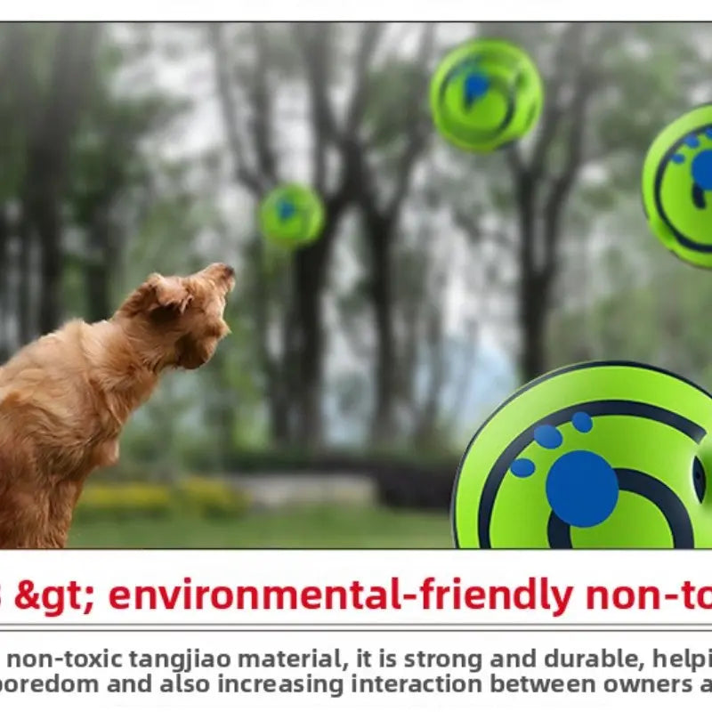 Pet Dog Toy Self-Play Ball, Rolling Sound Ball, Teeth Grinding Stress Relief, Durable Chew Toy, Fun Interactive Dog Toy