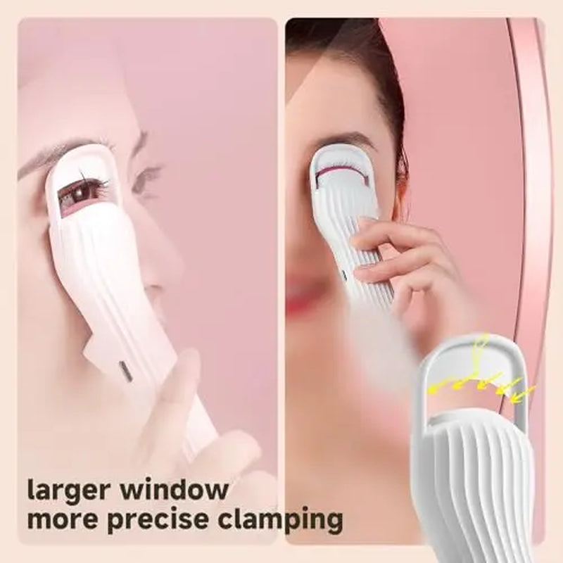 CENCI Heated Eyelash Curler Version3 60° Constant Temperature 10-Sec Quick Heating 5-Sec Shaping White Cosmetics Curling Glam Pink Soft