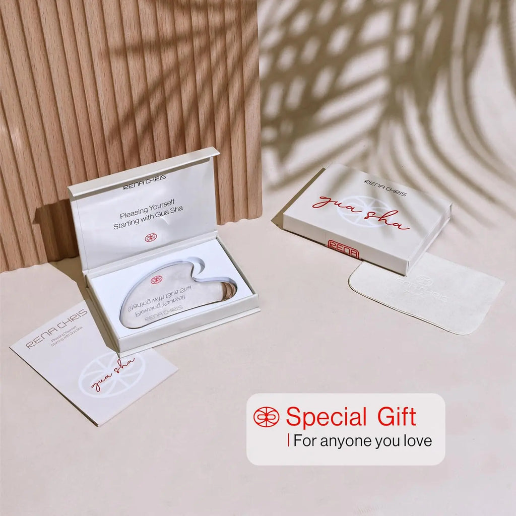 Rena Chris Stainless Steel Facial Skincare Tool/Gua Sha/Anti-Aging/Jawline/Dark Circle/Puffiness