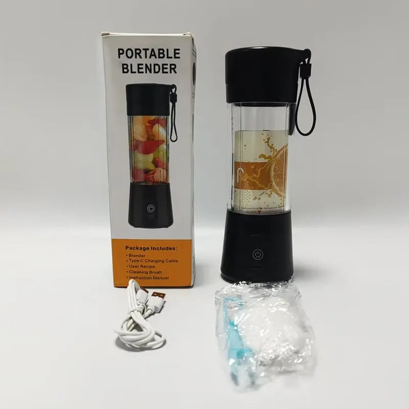 Portable Blender, USB Rechargeable 380ML Juicer Cup, Fruit & Vegetable Blender, Blender for Shakes, Household Kitchen Appliances for Home Use