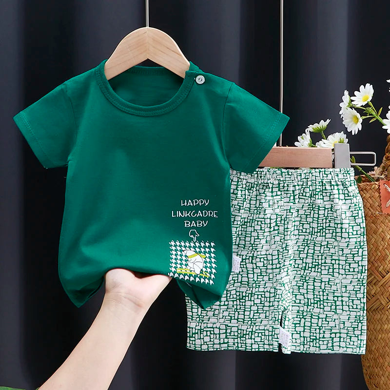 Niños set bebé verano algodón niños bebé