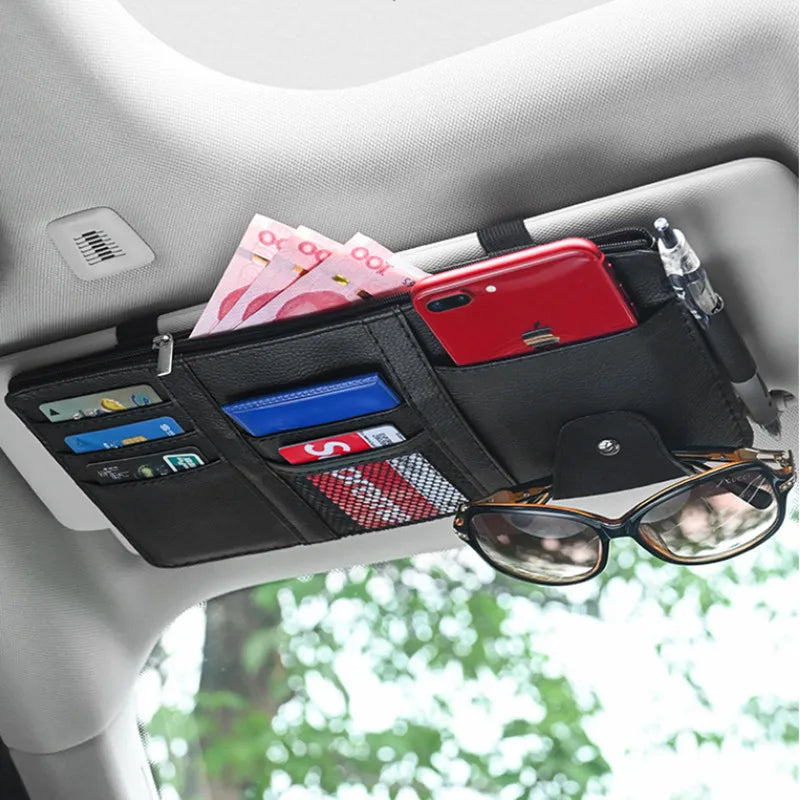 Auto soporte organizador almacenamiento caja gafas de sol pi