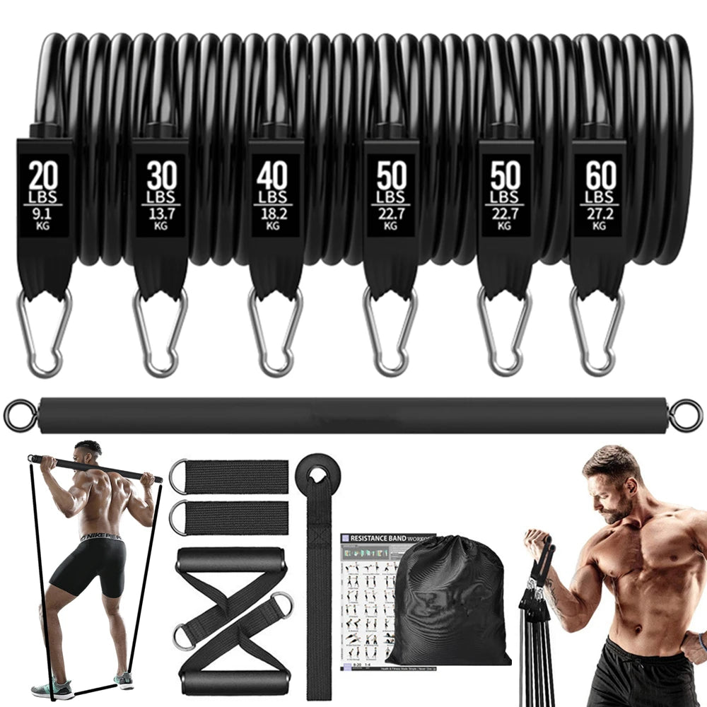 Ejercicio fitness resistencia bandas set yoga cuerda