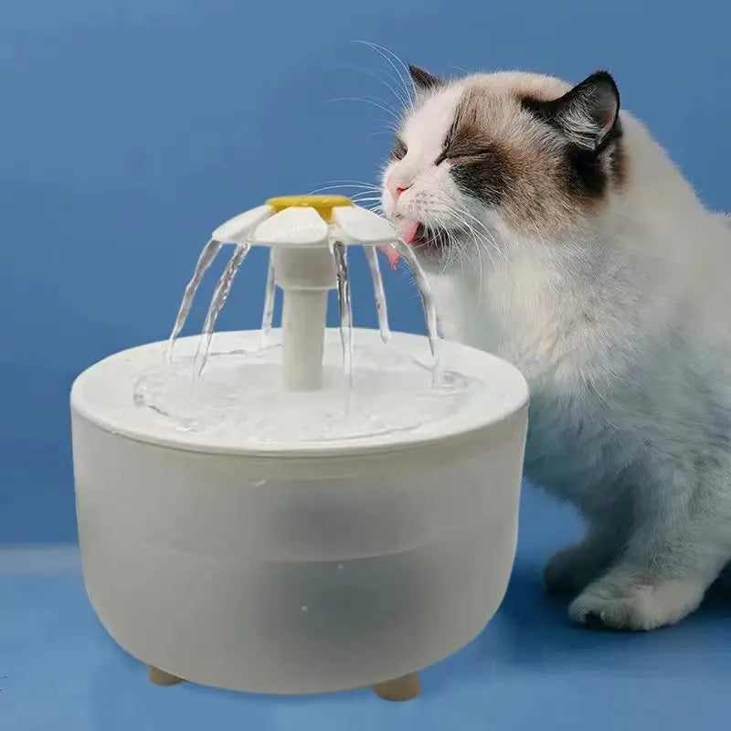 Fuente de agua para gato Bebedero eléctrico con filtro