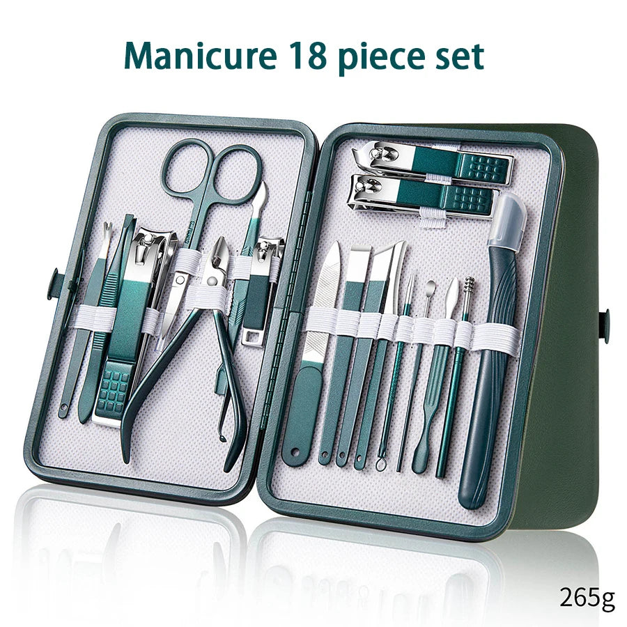 Manicura set uñas kit acero inoxidable uñas