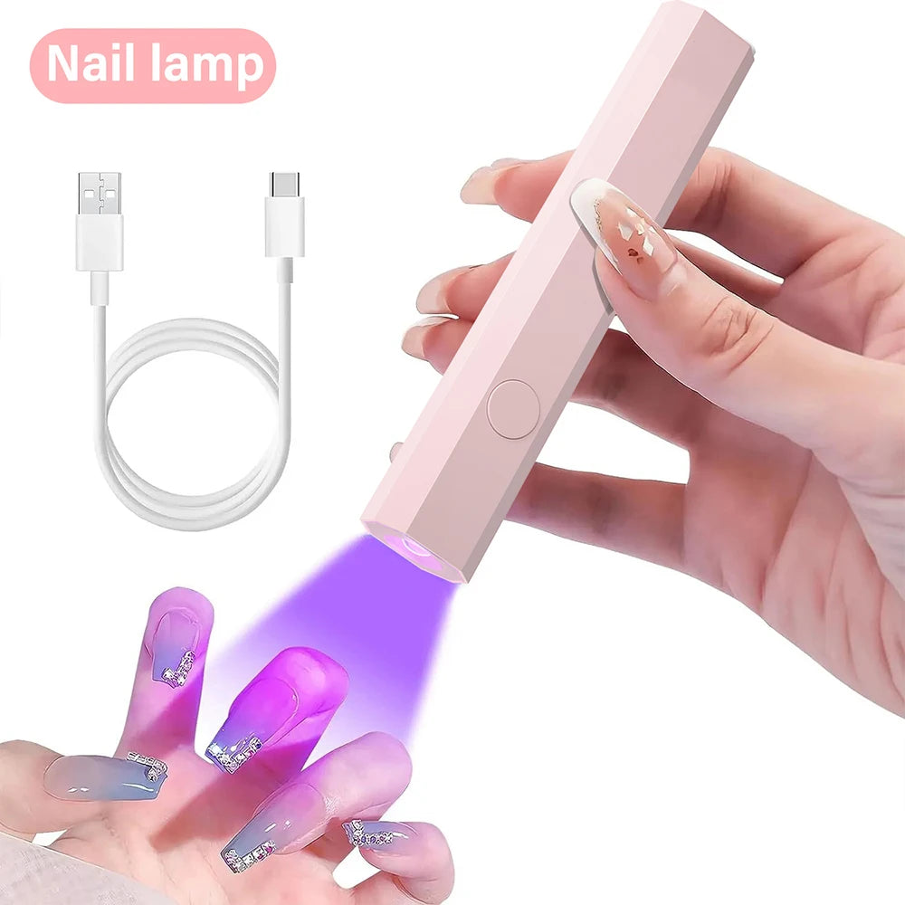 Conveniente Mini lámpara de mano para uñas con