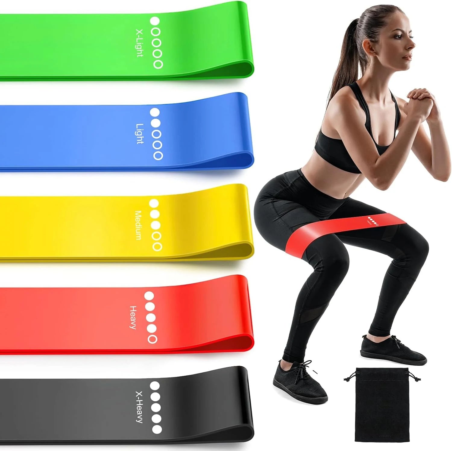 Resistencia bandas fitness set bandas entrenamiento ejercici