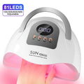 Secador de uñas X26MAX 81LED, lámpara LED UV para
