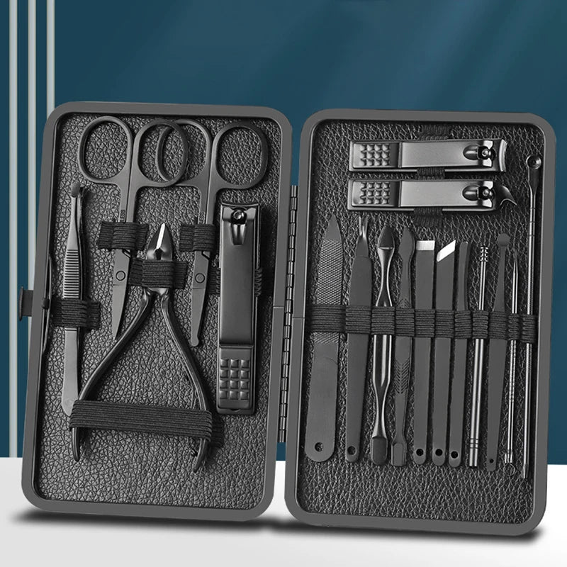 Set acero inoxidable manicura set uñas kit