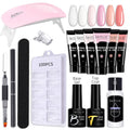 Uñas gel set LED lámpara completo manicura