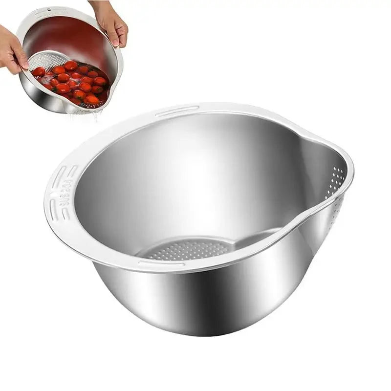 Plato acero inoxidable plato y cocina herramientas