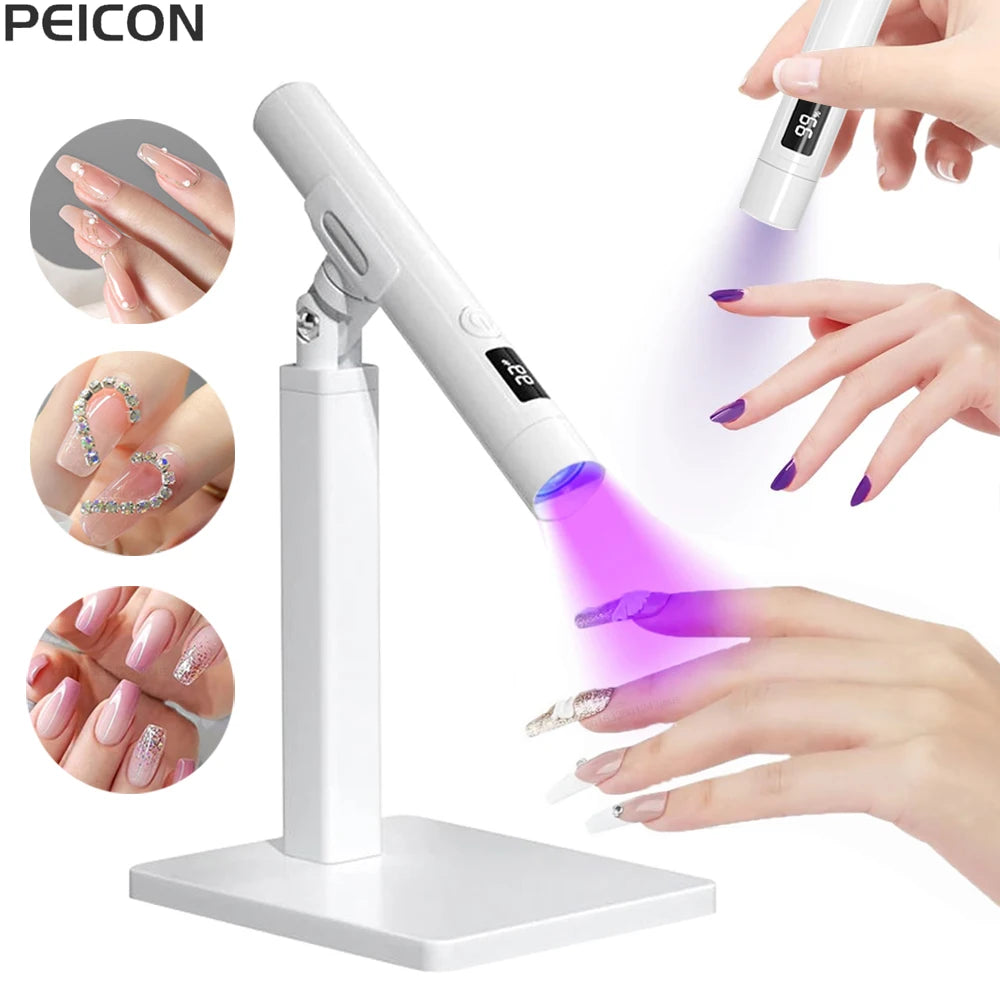 Lámpara LED UV para uñas, Mini lámpara UV para