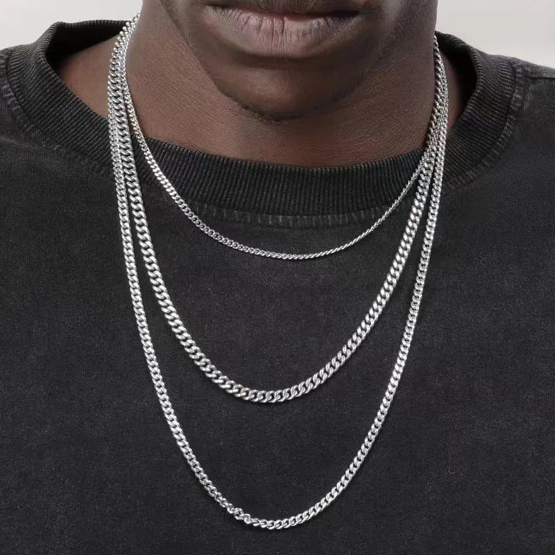 Collar de cadena cubana de Hip Hop, cadena básica de