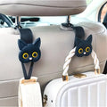 Gato auto asiento ganchos vehículo almacenamiento organizado