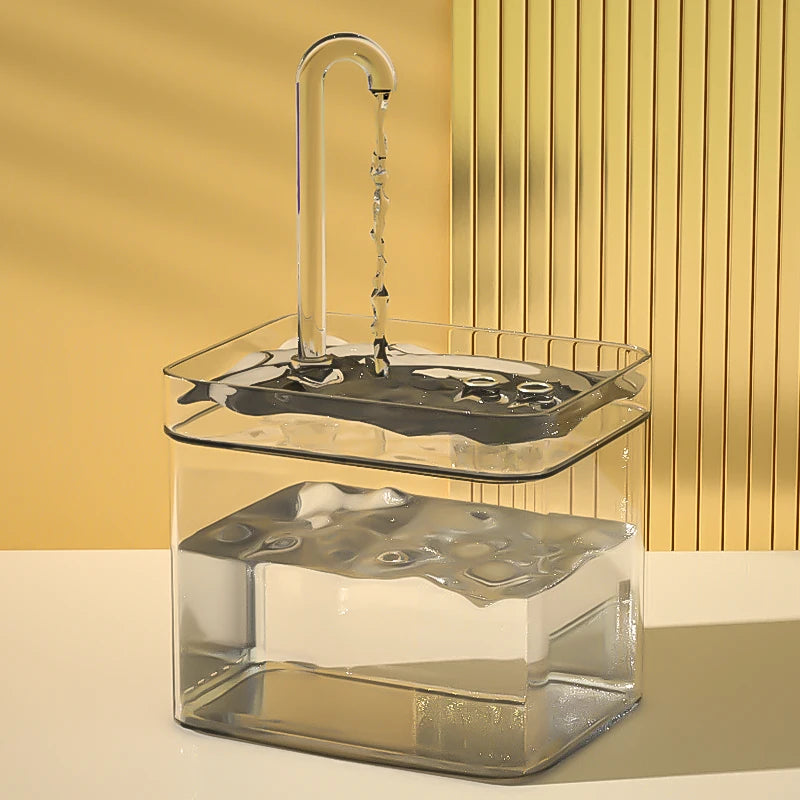 Fuente de agua para gatos, filtro automático, bebedero