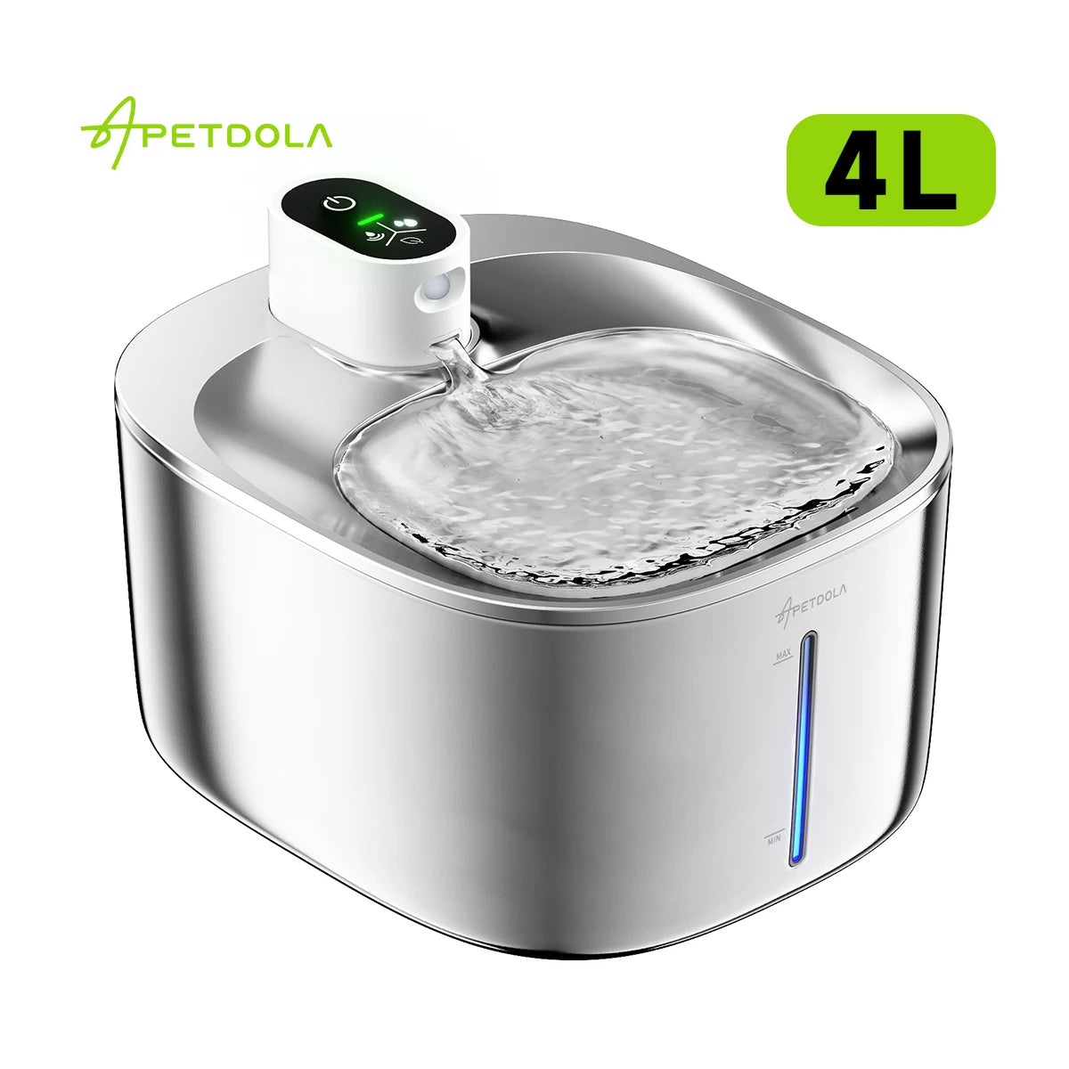 Fuente de agua inalámbrica para gatos, bebedero con