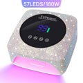 Lámpara de uñas LED UV recargable de 180W para un