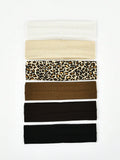 6 uds Unisex Simple básico Color sólido estampado de