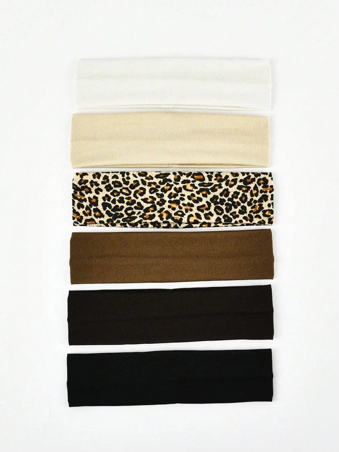 6 uds Unisex Simple básico Color sólido estampado de