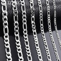 Plateado collar hombre y mujer joyería