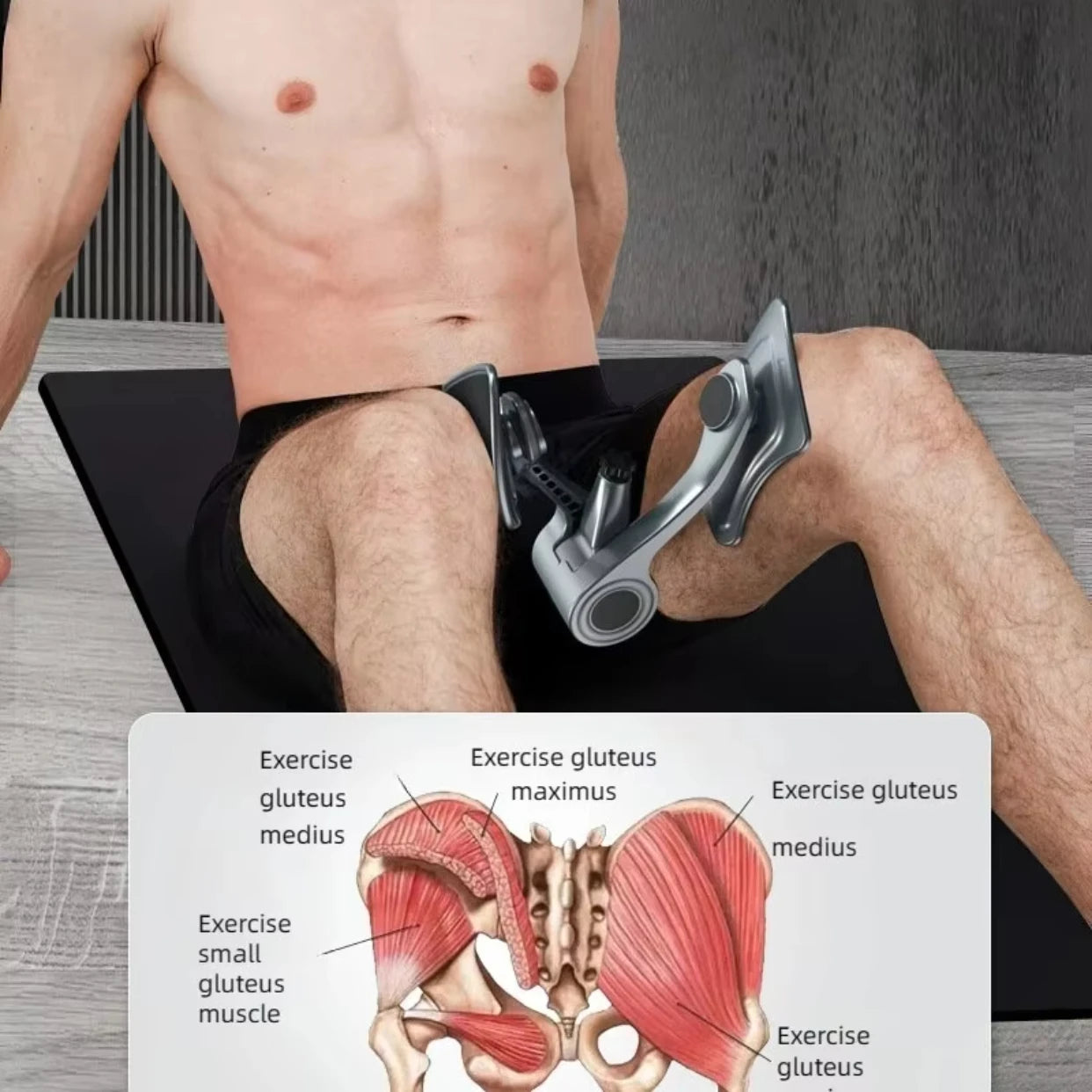 Fitness hogar ejercicio muscular hombre