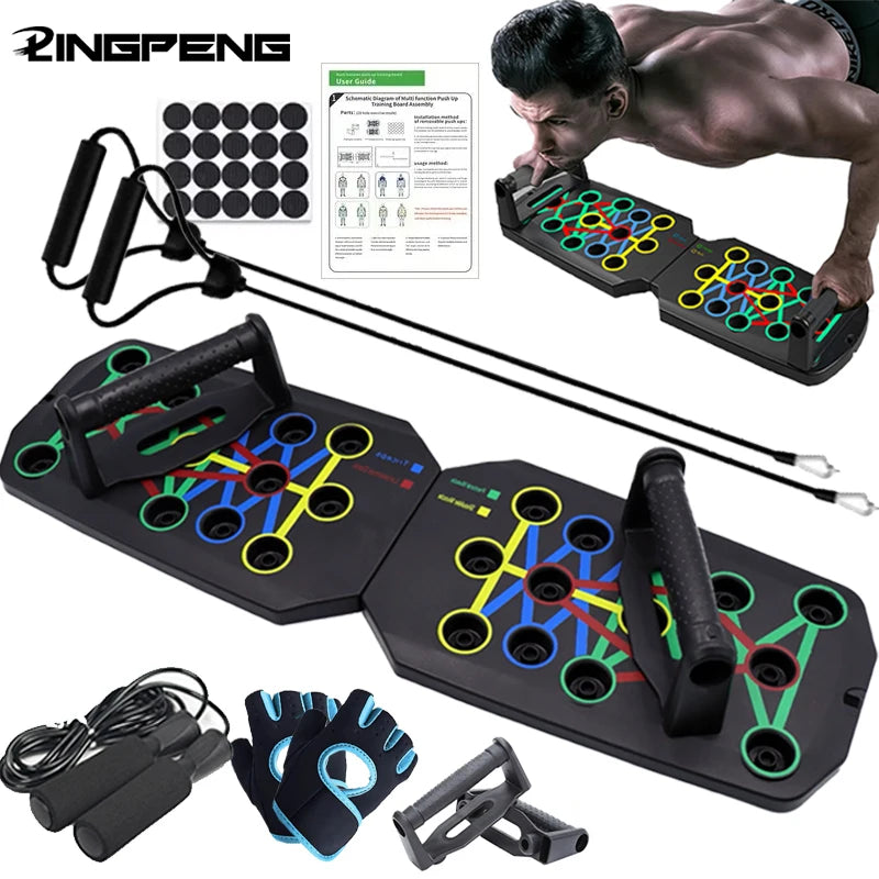 Set portátil multifuncional plegable fitness entrenamiento